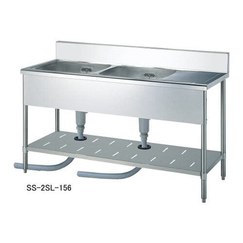 水切付二槽シンク(左シンク) SS−2SL−156