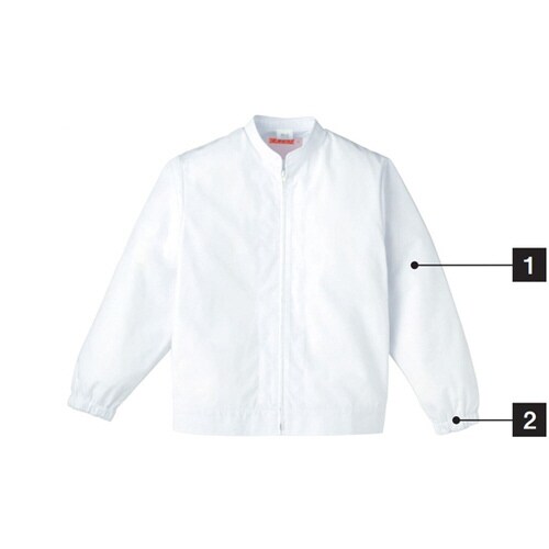 女子ジャンパー長袖 白 3L 459−30 3L