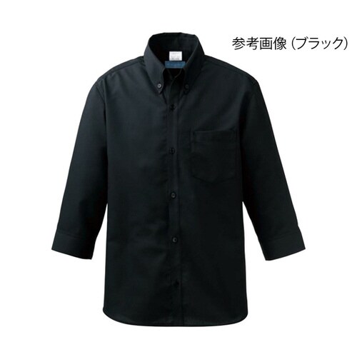 メンズシャツ七分袖ホワイト