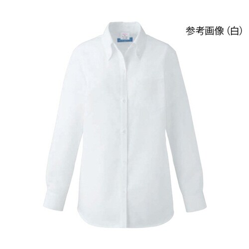 レディスシャツ長袖 ブラック S 620−05 S