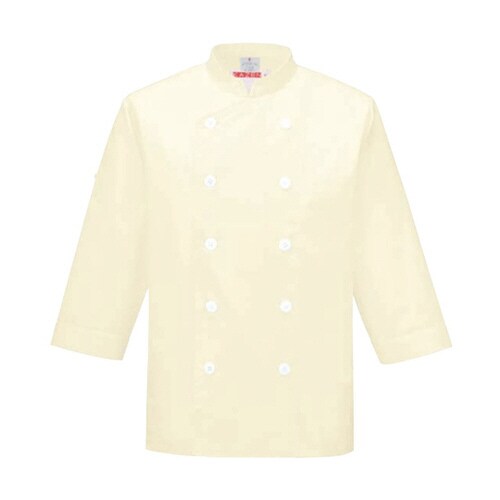 コックシャツ七分袖クリーム