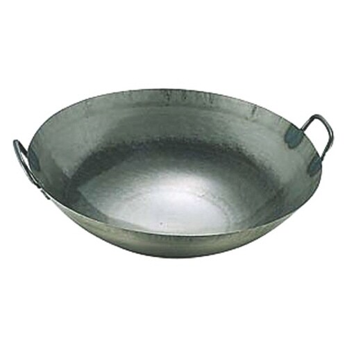 鉄打出広東鍋(取手溶接)42cm