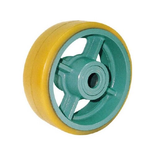 鋳物重荷重用ウレタン車輪ベアリング入