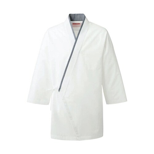 ハッピコート白xグレー