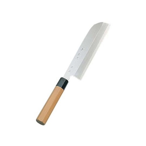 兼松作銀三鋼鎌型薄刃庖丁19.5cm