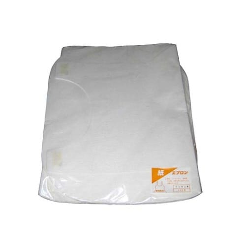 紙エプロンワンタッチ無地(100枚入)