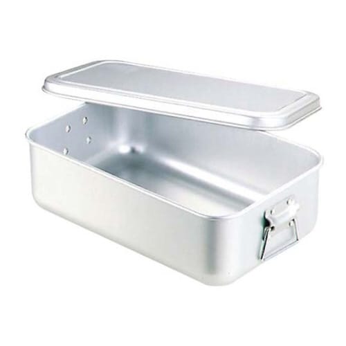 アルマイト蒸気用炊飯鍋蓋付