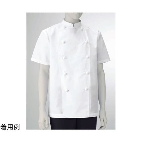 兼用コックコート半袖 白 L 412−70 L