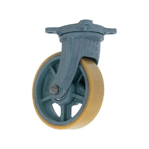 鋳物重荷重用ウレタン車輪自在車付き
