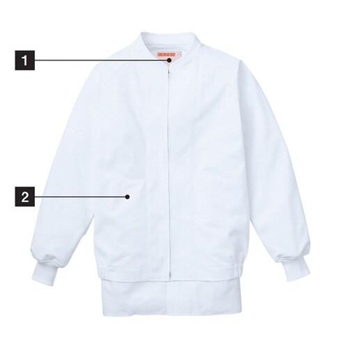 ジャンパー男女兼用 白 3L 405−60 3L