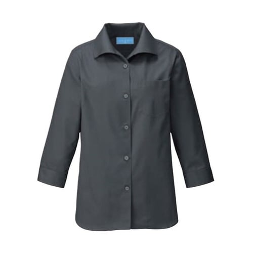 レディスシャツ七分袖 グレー M 627−11 M