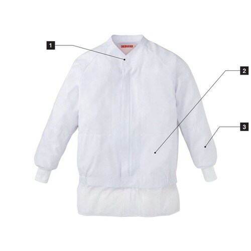 ジャンパー男女兼用ホワイト