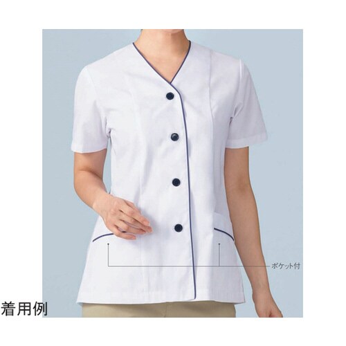 女子調理衣 半袖 白 LL APK1355 LL