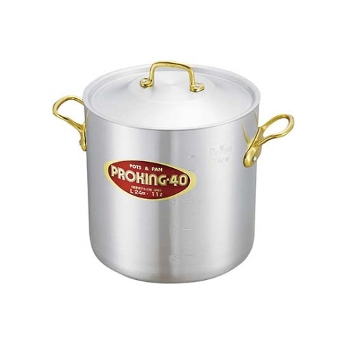 アルミプロキング寸胴鍋(目盛付)30cm