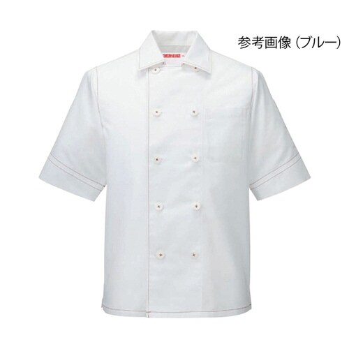 コックシャツ アカ SS 401−47 SS