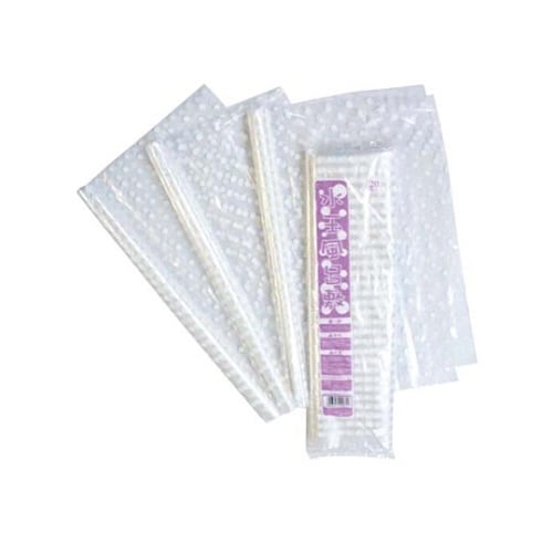 ポリ風呂敷透明白水玉