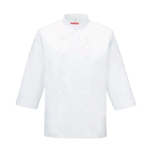 コックシャツ七分袖 白 M APK210−10 M