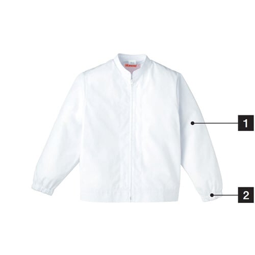 女子ジャンパー長袖 白 M 459−30 M