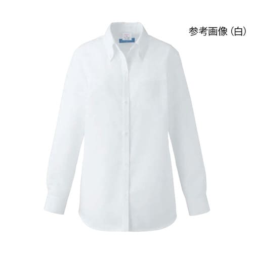 レディスシャツ長袖 ブラック L 620−05 L