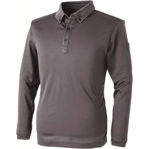 パフォーマンス長袖ポロ C灰 S