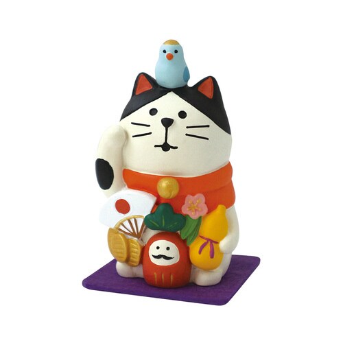万福まねき猫 (フェルトマット付き)
