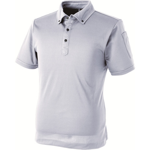 パフォーマンス半袖ポロ 銀 LL