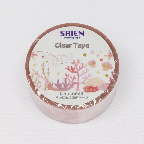 クリアマスキングテープ 珊瑚 20mm×3m