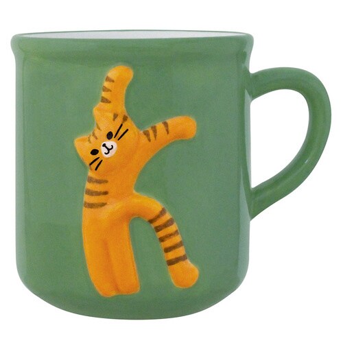 猫のイニシャルマグ K