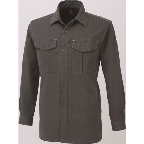 HOP 長袖シャツ ムーン灰 4L