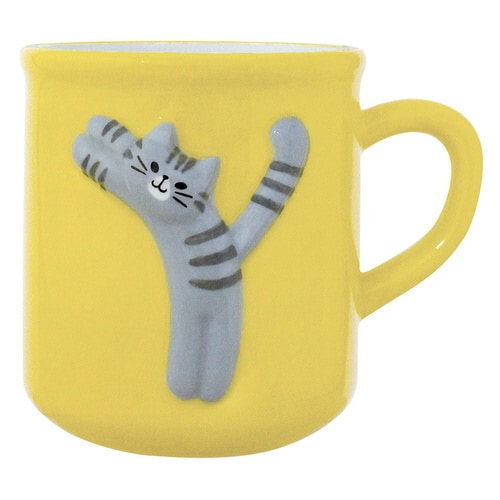 猫のイニシャルマグ Y