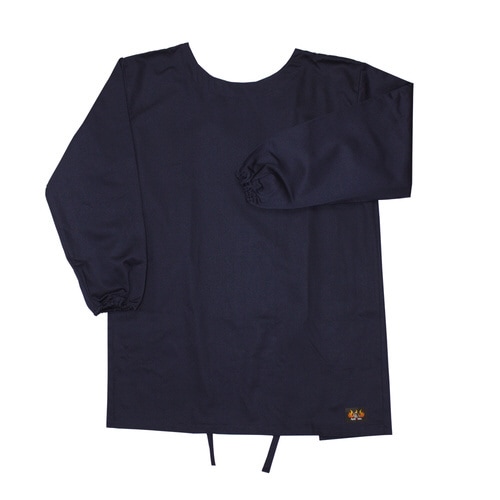 AMTX 防炎エプロン割烹着型 Lネイビー