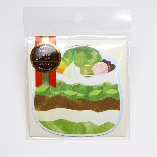 スイーツカード抹茶パフェ