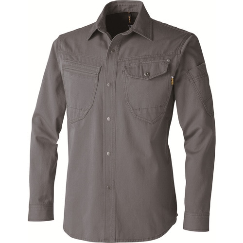 HOP 770001−05−S 長袖シャツ 灰 S