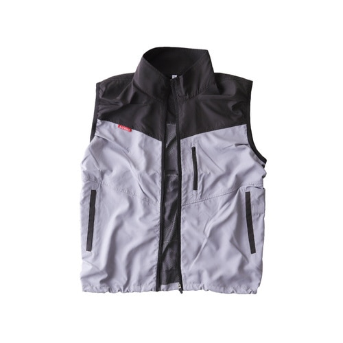 AIR VESTファン付 グレーxブラック L
