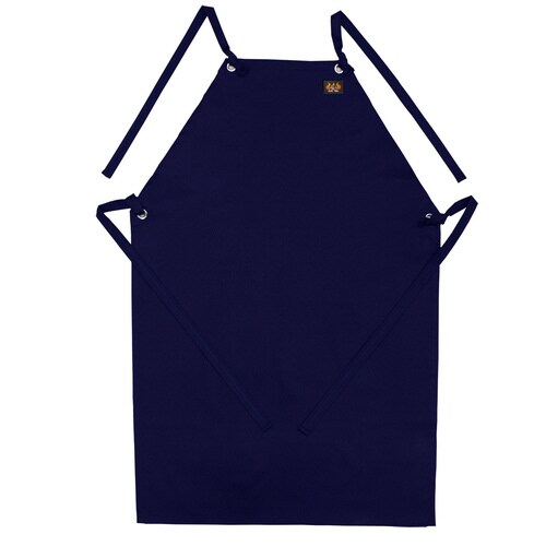 AMTX 防炎胸付前掛 L ネイビー