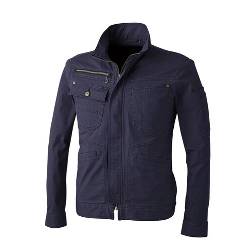 DOG 長袖ジャケット 紺 黒 L