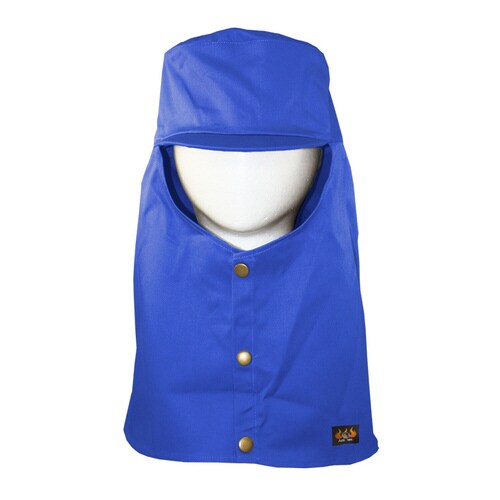 AMTX 防炎頭巾 ツバ有 L BL