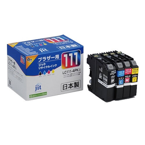 リサイクルインクカートリッジ 4色パック