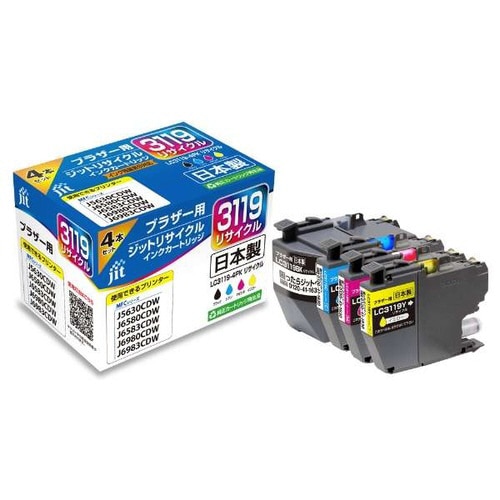 リサイクルインクカートリッジ 4色パック