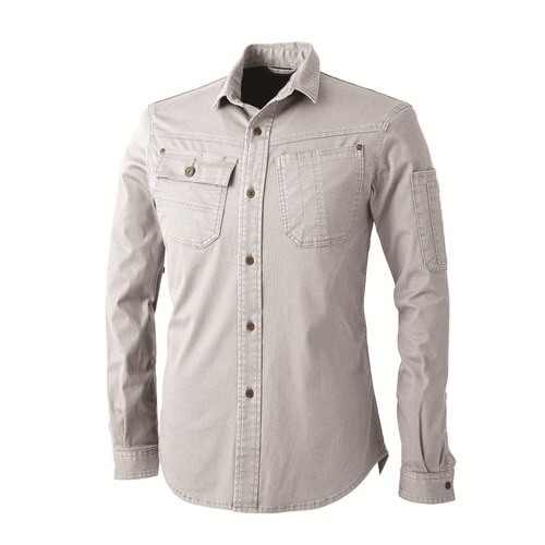 DOG 長袖シャツ アッシュ 灰 M