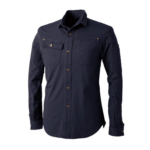 DOG 長袖シャツ 紺 黒 6L