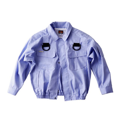 AMTX 防炎作業服ファン無し サックス L
