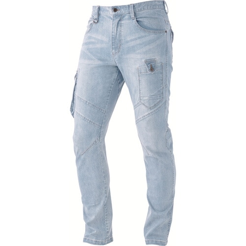 HOP デニムカーゴ アイスブルー L