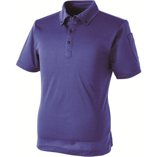 半袖ポロシャツ ミッド 青 LL