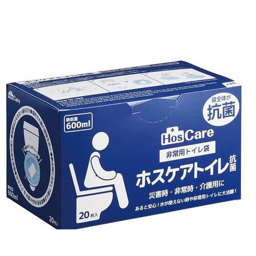 ホスケア抗菌トイレ 吸収量600ml 20枚入り