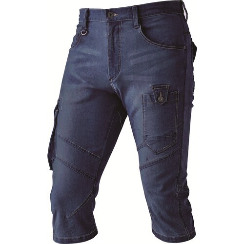 HOP デニムカーゴハーフ インディゴ4L