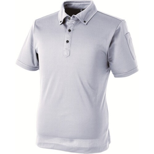 パフォーマンス半袖ポロ 銀 L