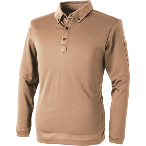 パフォーマンス長袖ポロ カーキ M