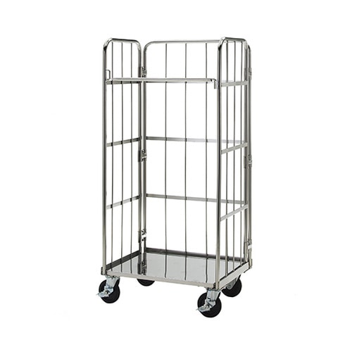 ステンレスハイテナー(ステンレス製カゴ車)