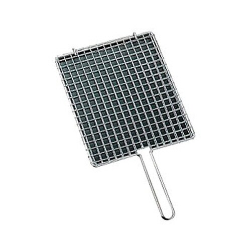 鉄クロームメッキ 片手合せ焼アミ 35号